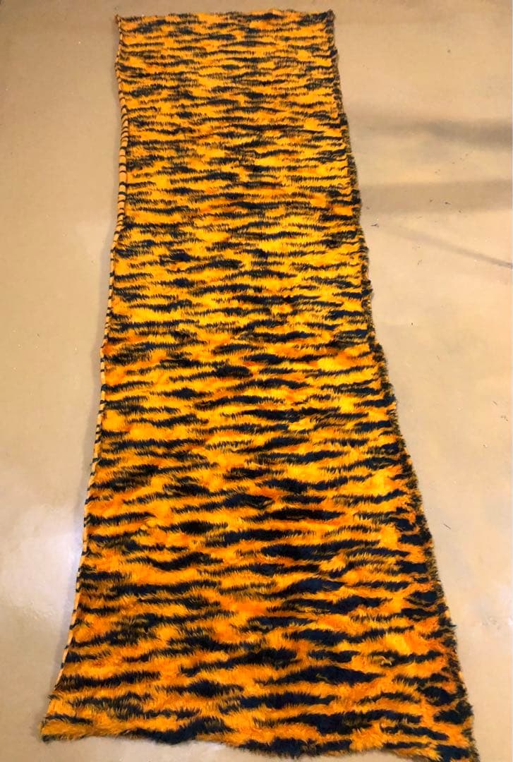 70s Borg Textile タイガー ファー クラフト生地 ファブリックやや傷や汚れあり