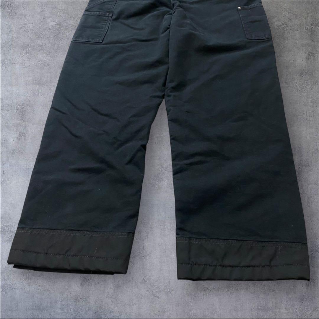 Carhartt カーハート 裏キルティング 防寒仕様 ブラック オーバーオール Carhartt カーハート 裏キルティング 防寒仕様 ブラック オーバーオール