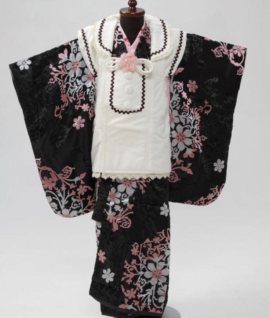 七五三３歳被布セット　ぷちぷり