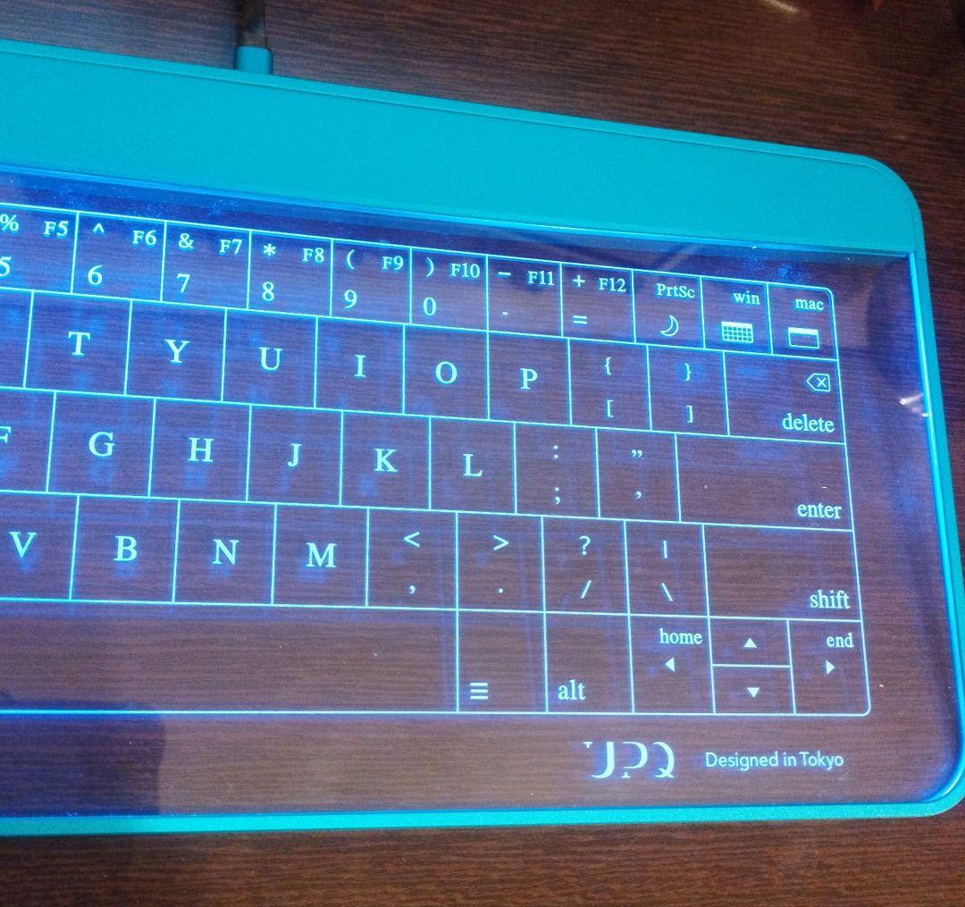 UPQ ガラス製キーボード兼タッチパッド Q-gadget KB01X