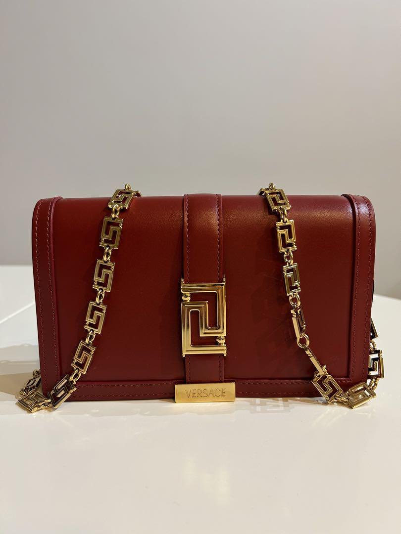 ♦VERSACE♦ミニグレカゴッデスレザーショルダー Versace グレカ ゴッデス ショルダーバッグ ミニ
