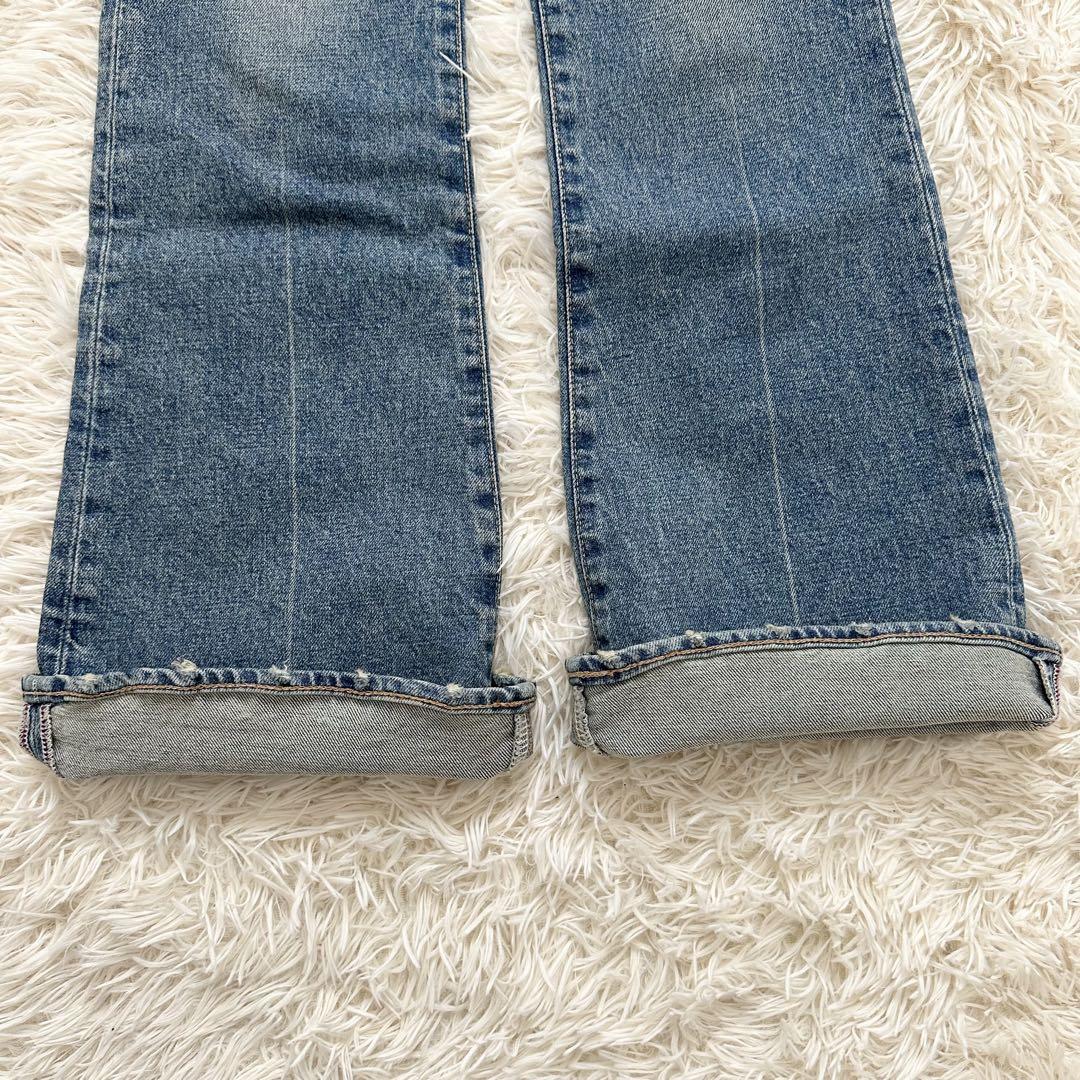 2025✨️moussy MVS FLARE デニムパンツ ストレッチ BLU - メルカリ