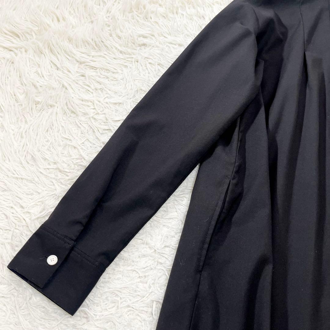 【極美品✨】FRED PERRY タック シャツ ワンピース ブラック 10 【極美品✨】FRED PERRY タック シャツ ワンピース ブラック 10