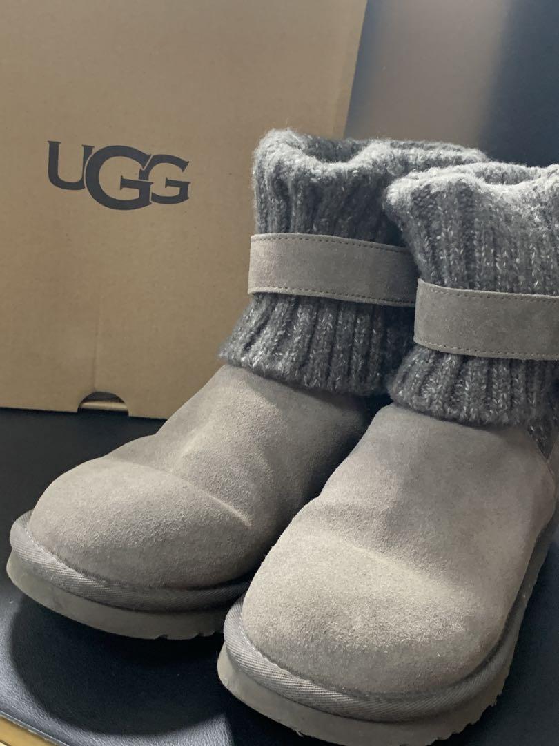 UGG２４㎝　ニット使いが可愛い