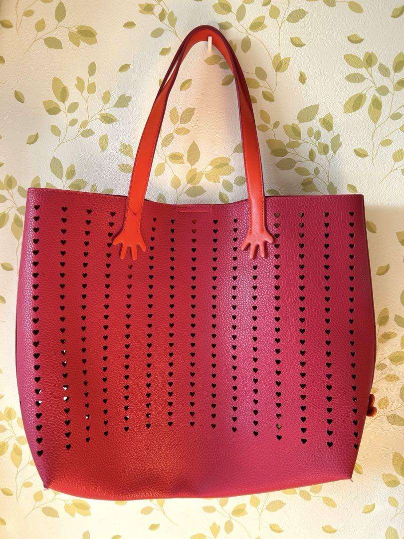 【送料込】 新品] バッグ ハート型抜きバッグ PRADA LA DE RUIZ AGATHA バッグ