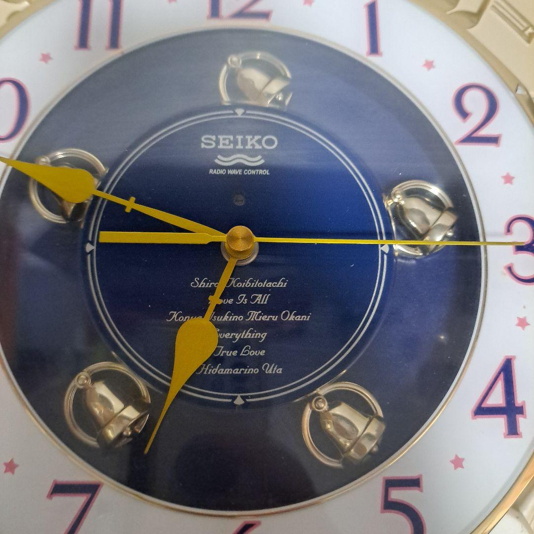 [美品] 電波時計 セイコー RE555S ウェーブシンフォニー からくり時計 Amazon｜SEIKO CLOCK (セイコークロック) 掛け時計 ウエーブ