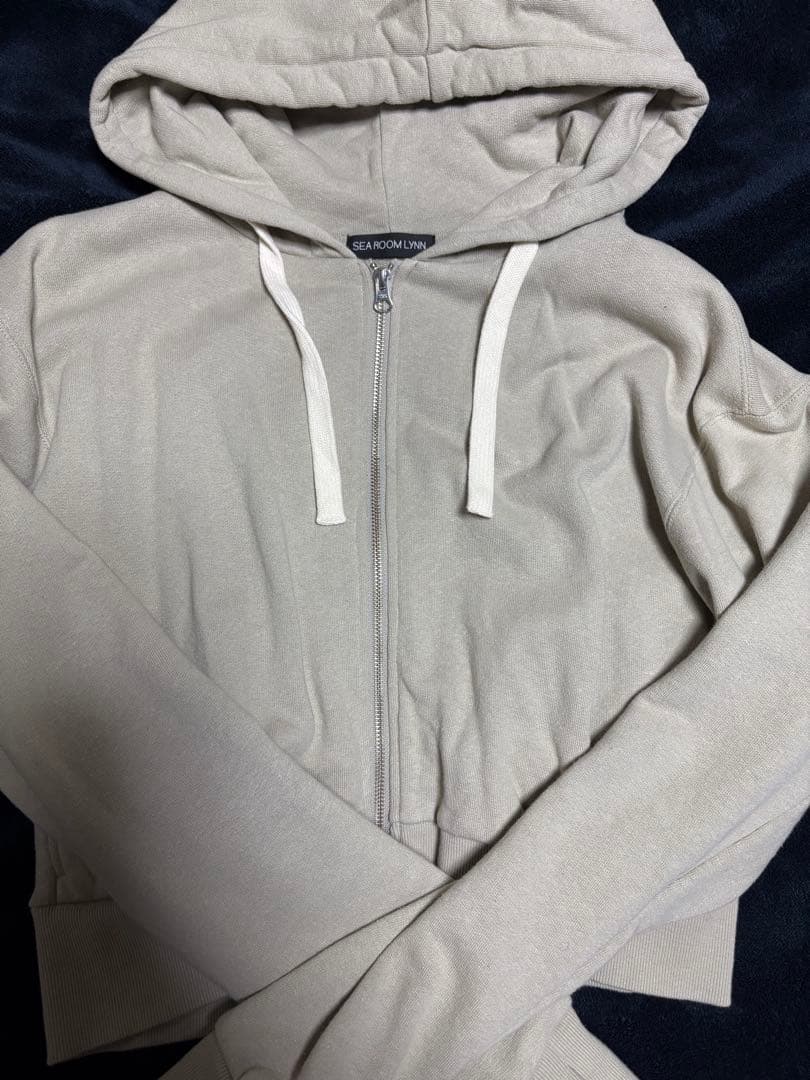 Searoomlynn コットンリネンheavyフーディーパーカー アッシュ SIZE