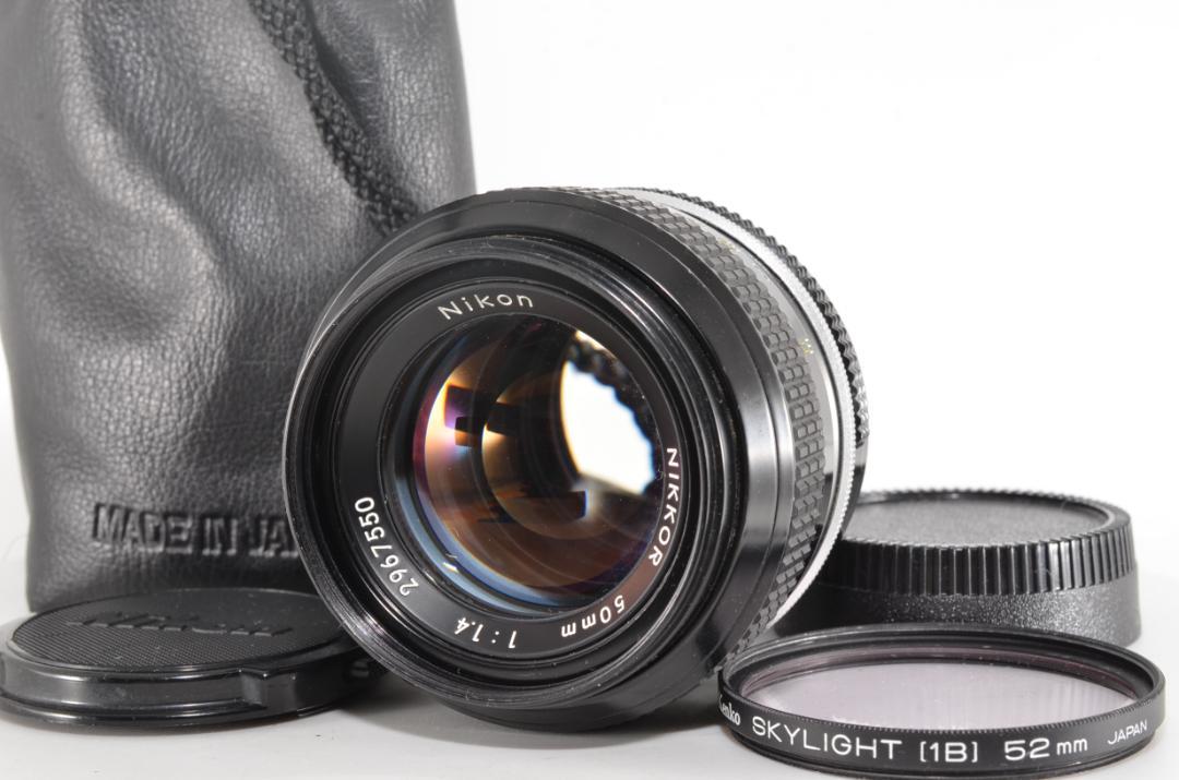 在庫日本製 ニコン Nikkor-S Auto 50mm f1.4 non Ai 2134 3QMVt-m50971010695 セール得価