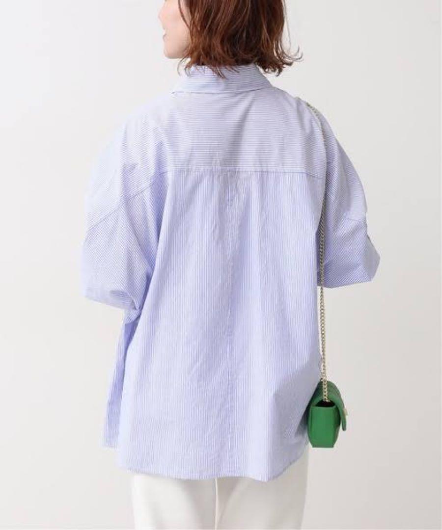 みらぐ Spick&Span パールボタンドルマンオーバーシャツ