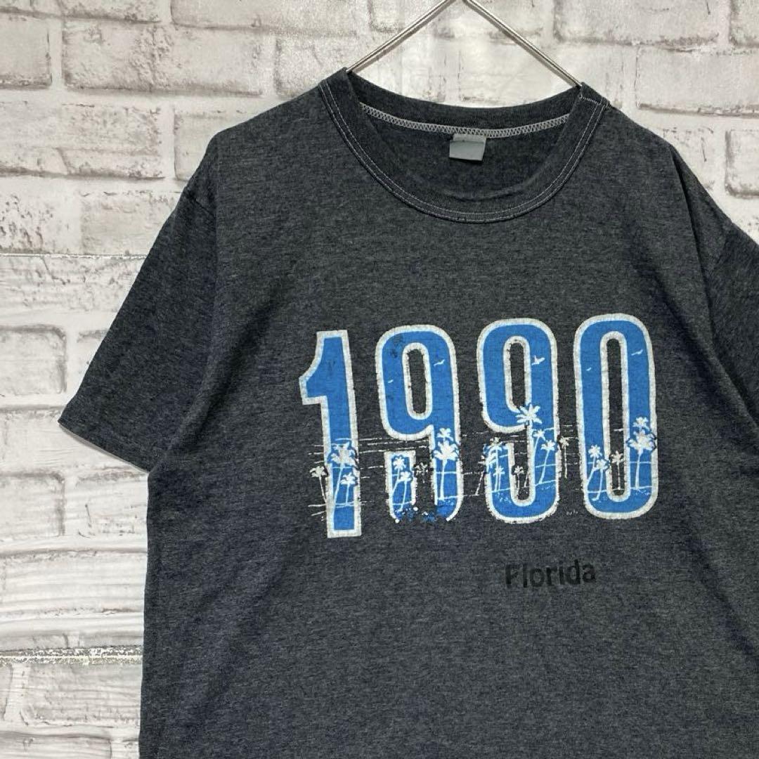 USA製90sヴィンテージTシャツ！シングルステッチ グレー半袖古着