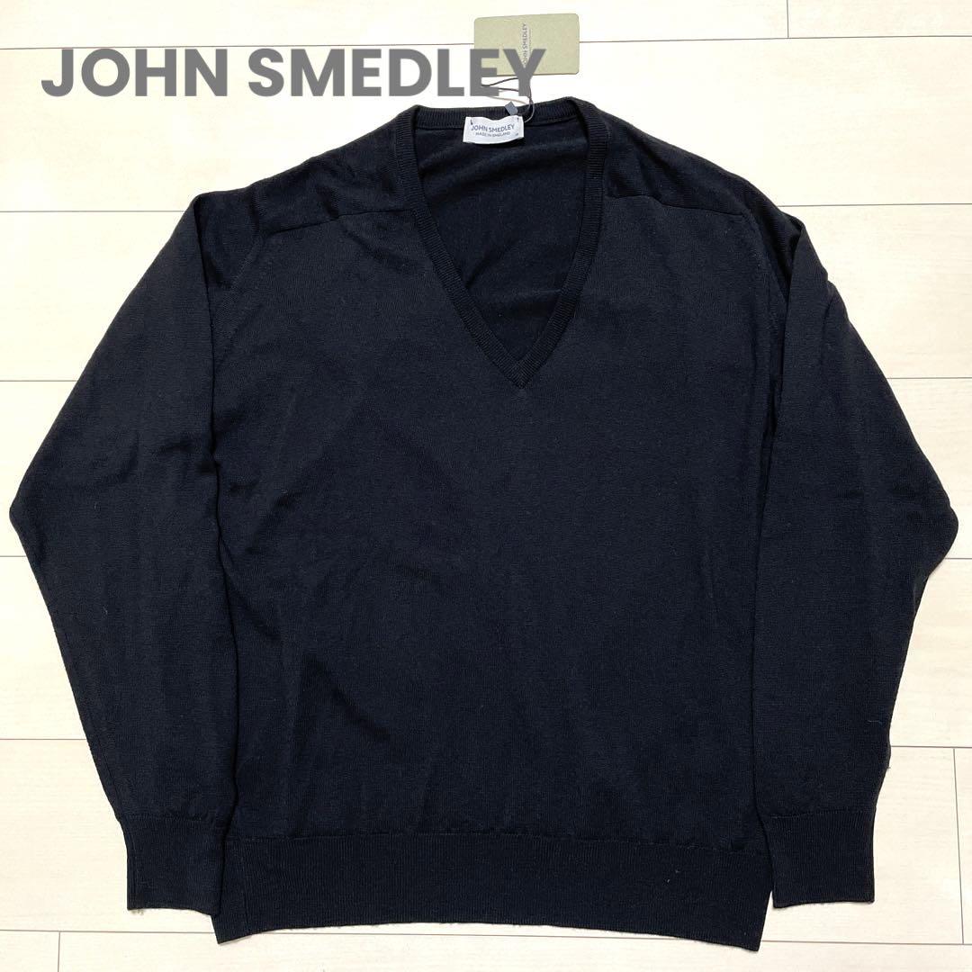 JOHN SMEDLEY PulloverジョンスメドレーニットセーターVネック