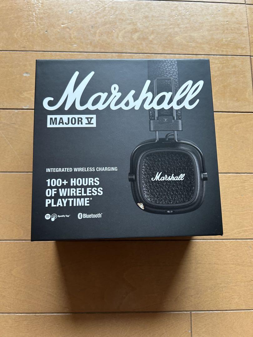 Marshall Major V ブラック ワイヤレスヘッドホン