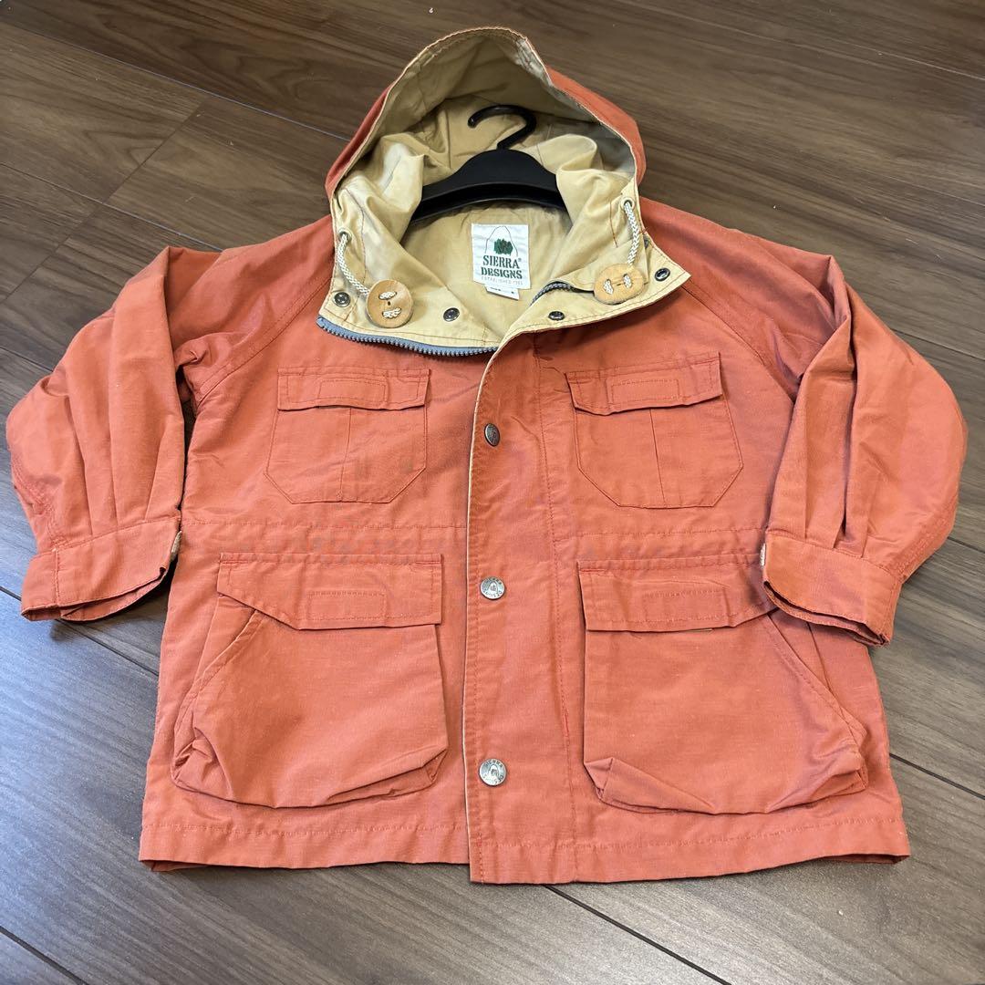 SIERRA DESIGNS キッズジャケット Sサイズ オレンジ