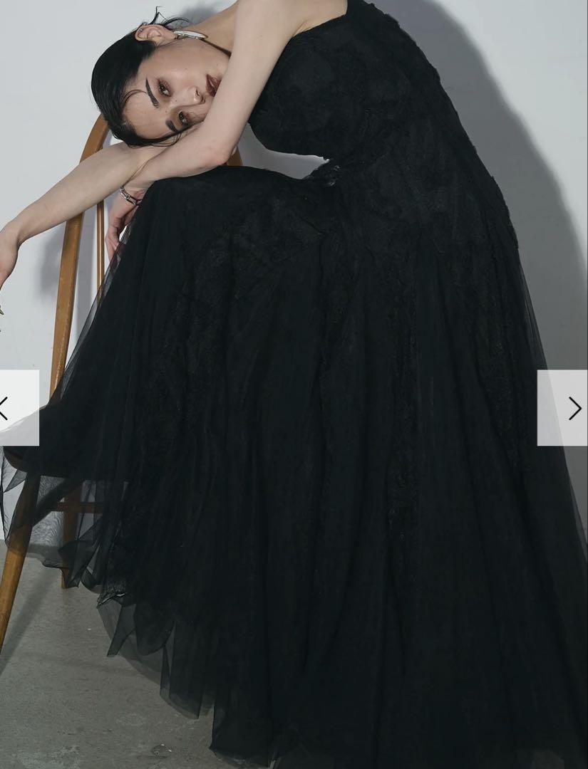 AUBREYチュールレイヤードボリュームキャミワンピース ANDREA&CO