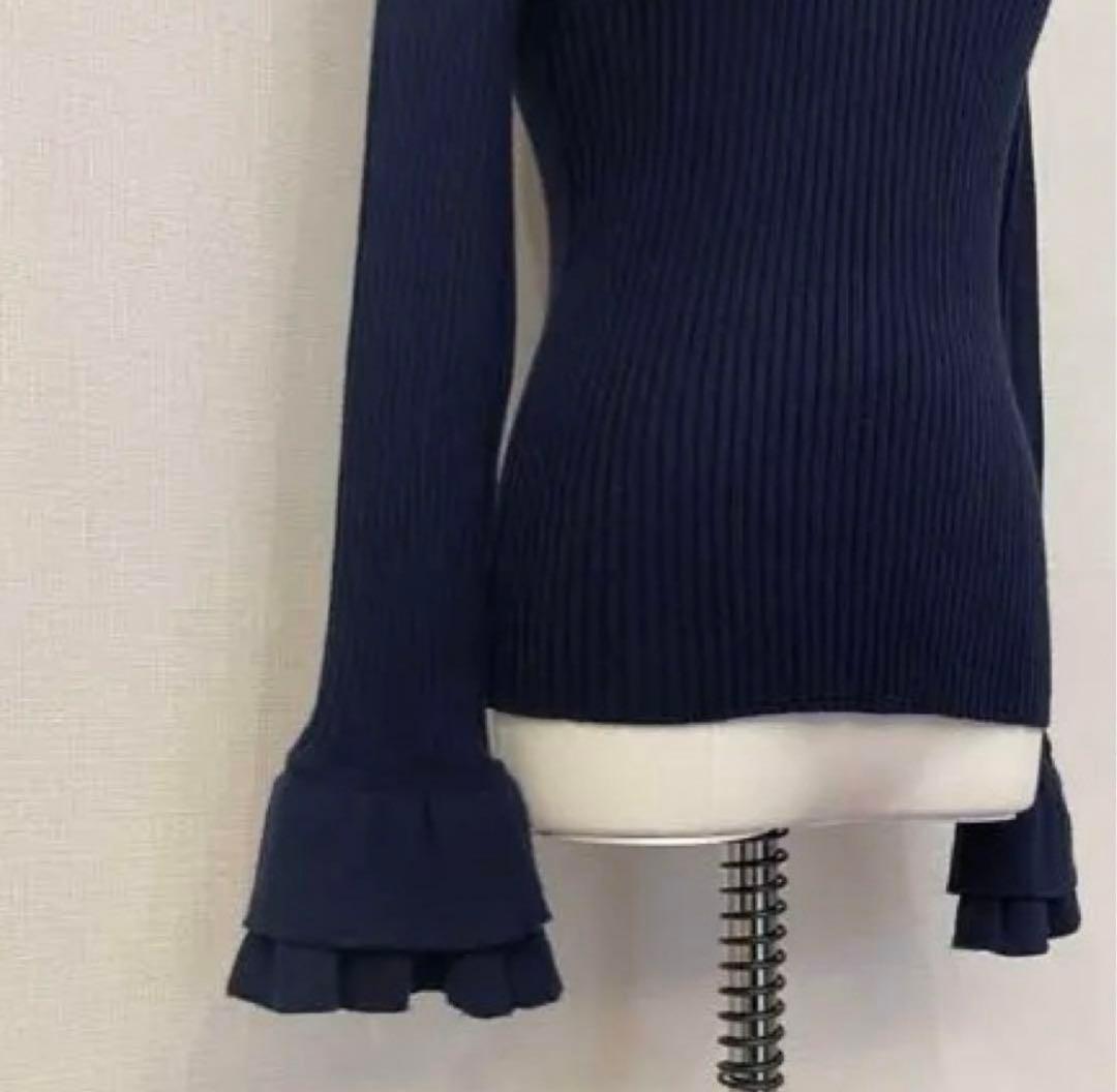 cygne シーニュ 大人気ニットkuu-chan ネイビー