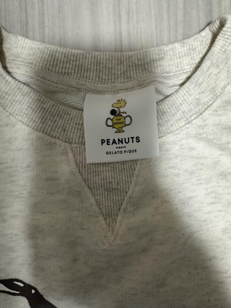gelatopique SNOOPY 裏毛ワンポイントプルオーバー&パンツ　新品