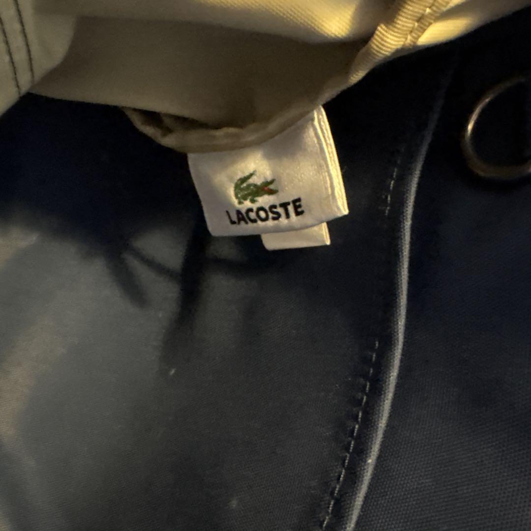 90s Lacoste メッセンジャーバッグ ネイビー - メルカリ