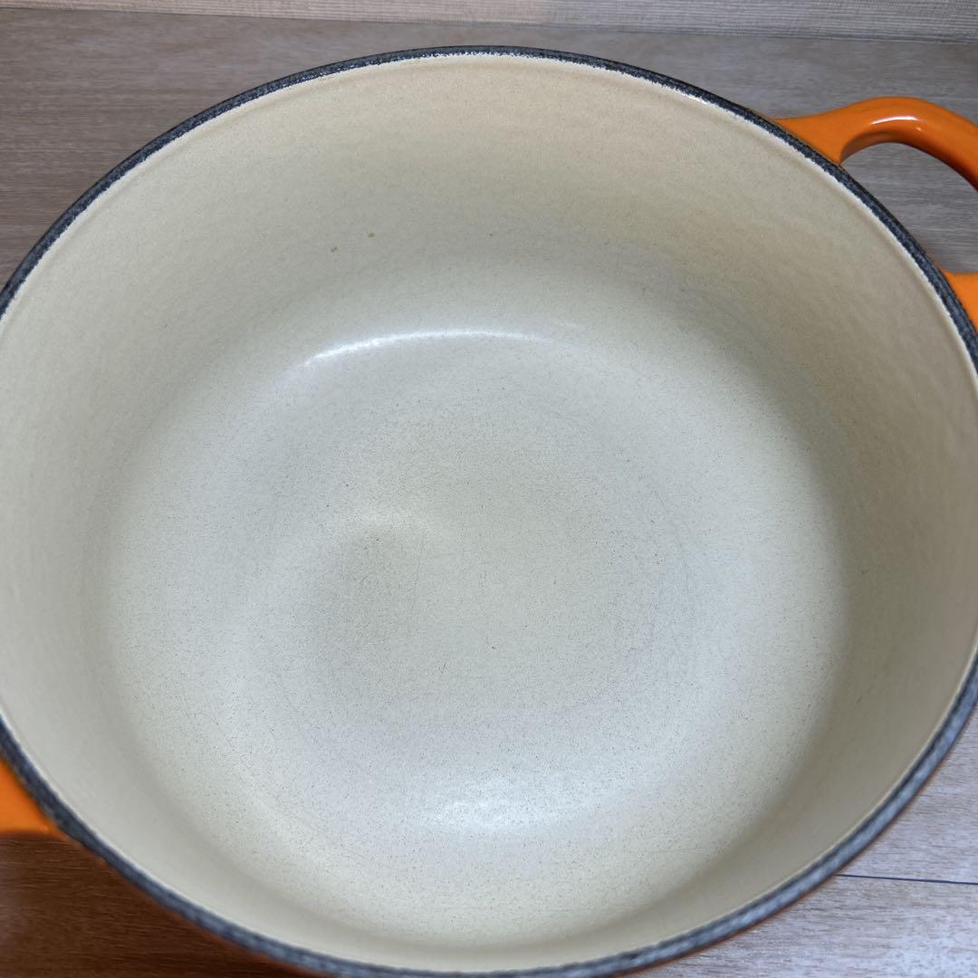 ルクルーゼ　ココットロンド　20cm オレンジ　両手鍋　鍋