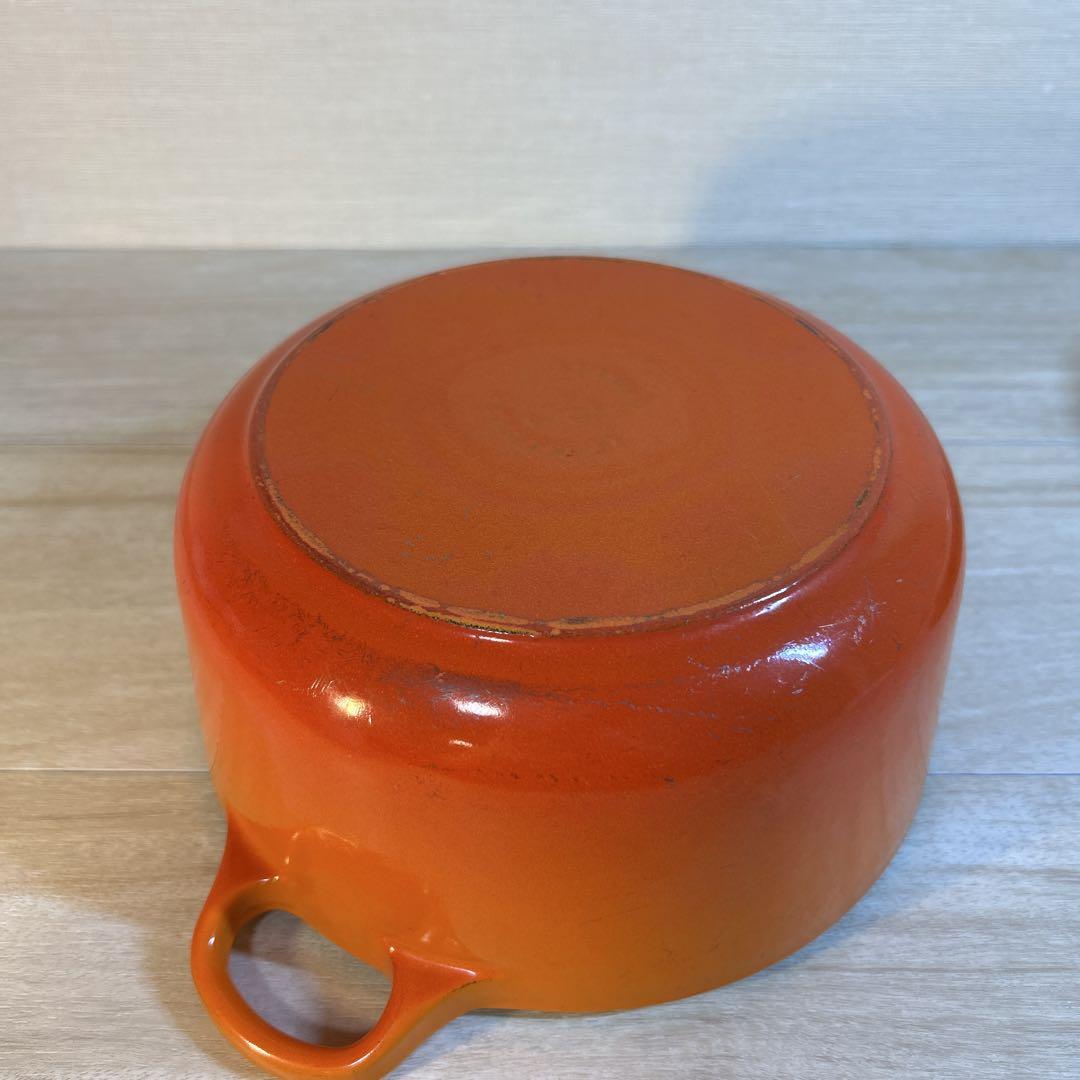 ルクルーゼ　ココットロンド　20cm オレンジ　両手鍋　鍋