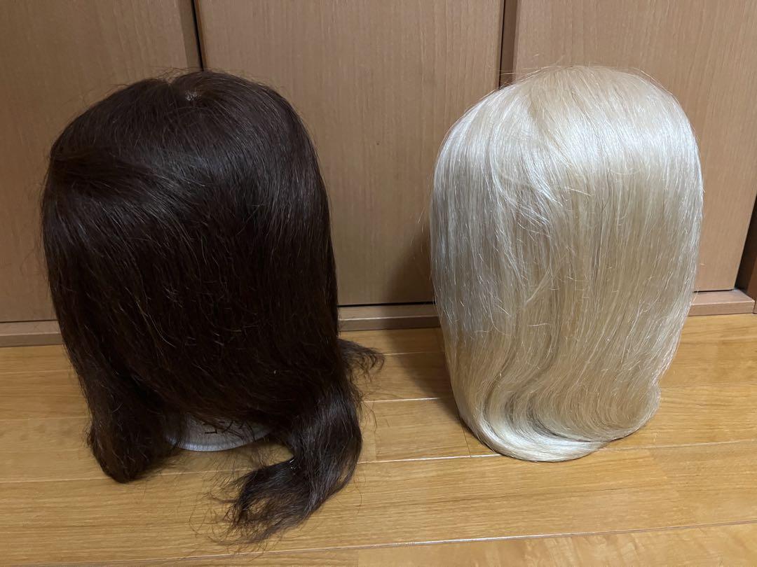 美容師　カットウィッグ　マネキン　11個(中古品)