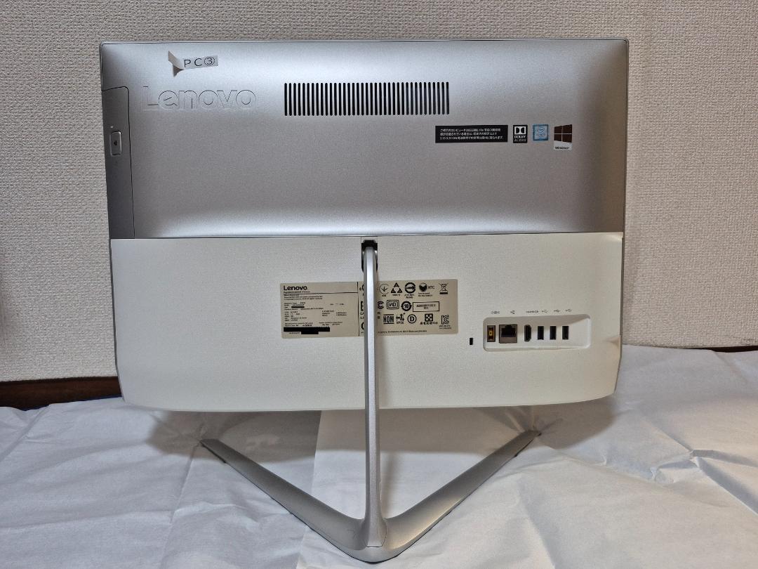 レノボ液晶一体型パソコン/Win10/i3-7100T/21.5インチ液晶