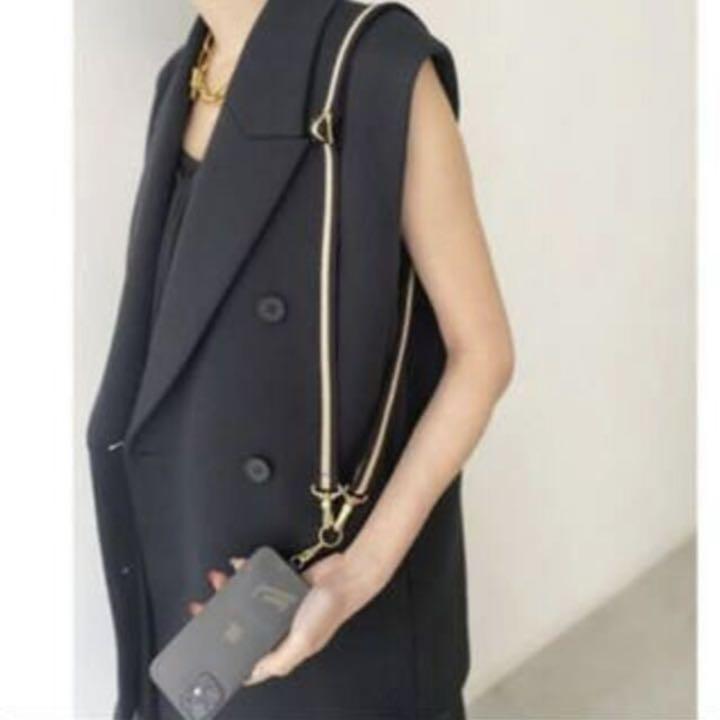 最新品安い L'Appartement Phone Strap Holder ブラック WT3fC-m50995388005 正規品新作