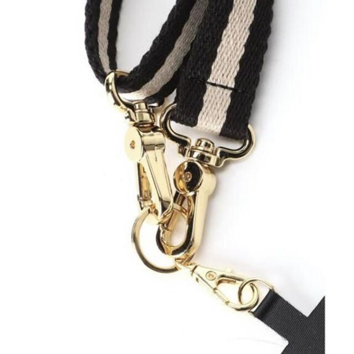 最新品安い L'Appartement Phone Strap Holder ブラック WT3fC-m50995388005 正規品新作