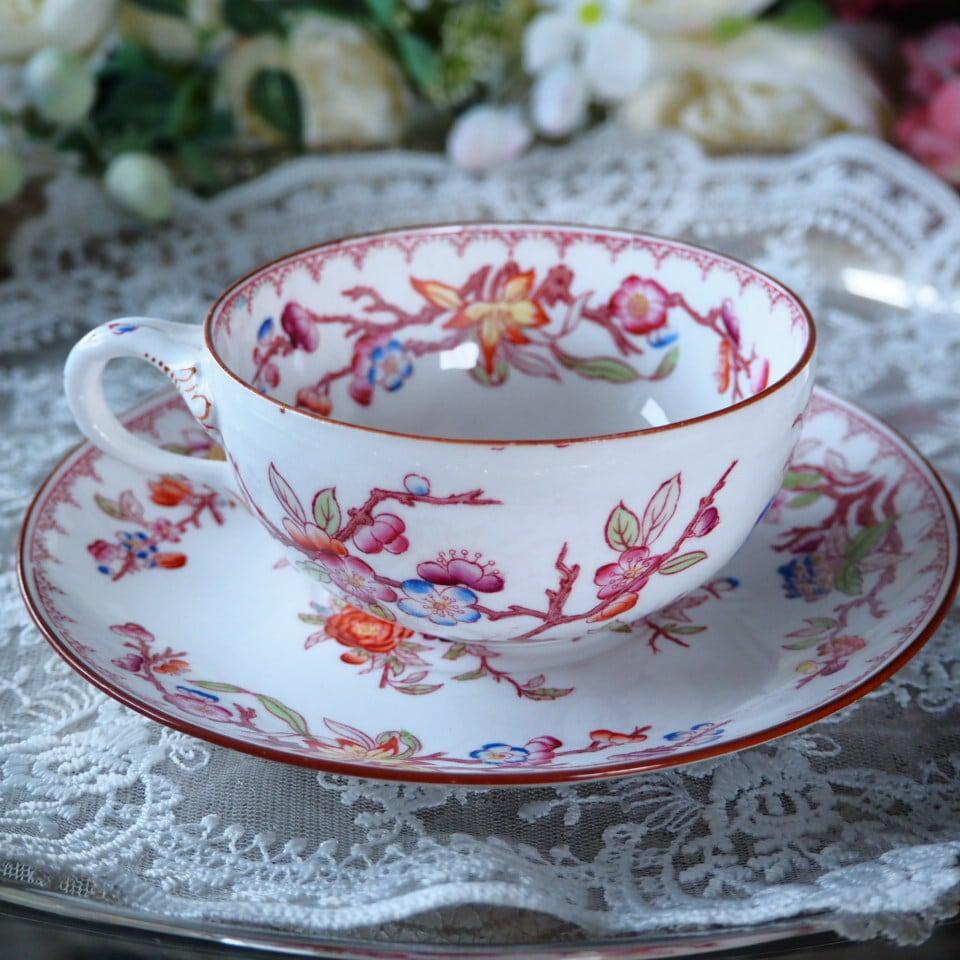 美品　サルグミンヌ　Minton　カップ&ソーサー　フランスアンティーク Amazon.co.jp: フランスアンティーク サルグミンヌ ミントン 215