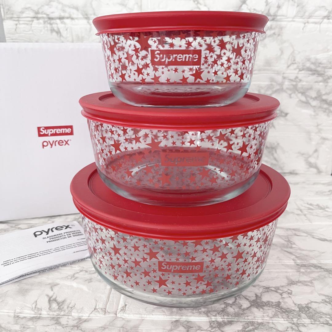 Supreme パイレックス　ボウルセット