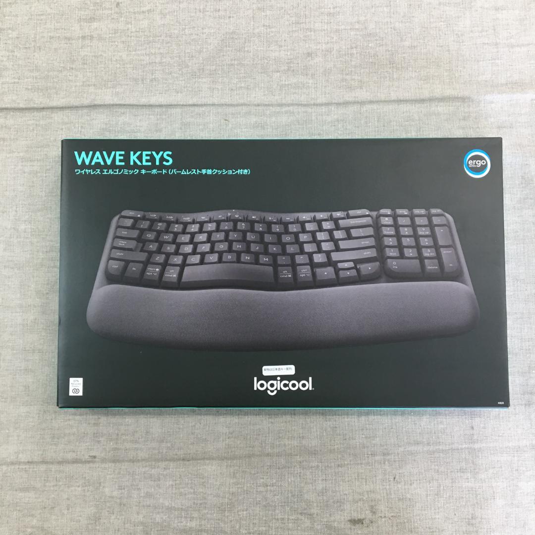 ロジクール WAVE KEYS K820 疲れにくい エルゴノミックキーボ