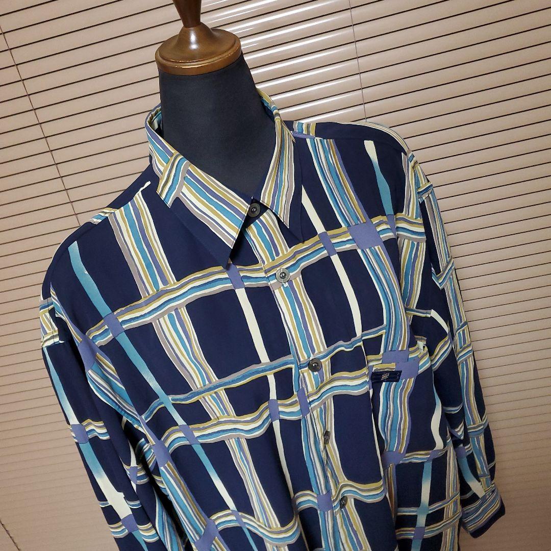 90s BALENCIAGA SPORTS 3Dペンキアート風シャツ　美品