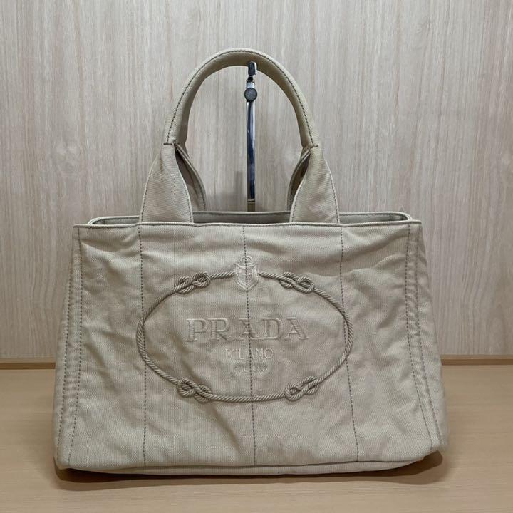 正規品 ハンド バッグ ベージュ 人気 M 0vhNy-m51005508648 PRADA プラダ カナパ トート 国産最新品