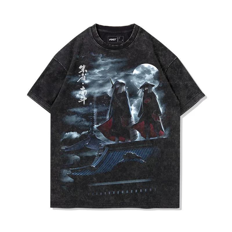 TEE7 NARUTO疾風伝 うちはイタチ 干柿鬼鮫 Tシャツ 半袖 男女兼用