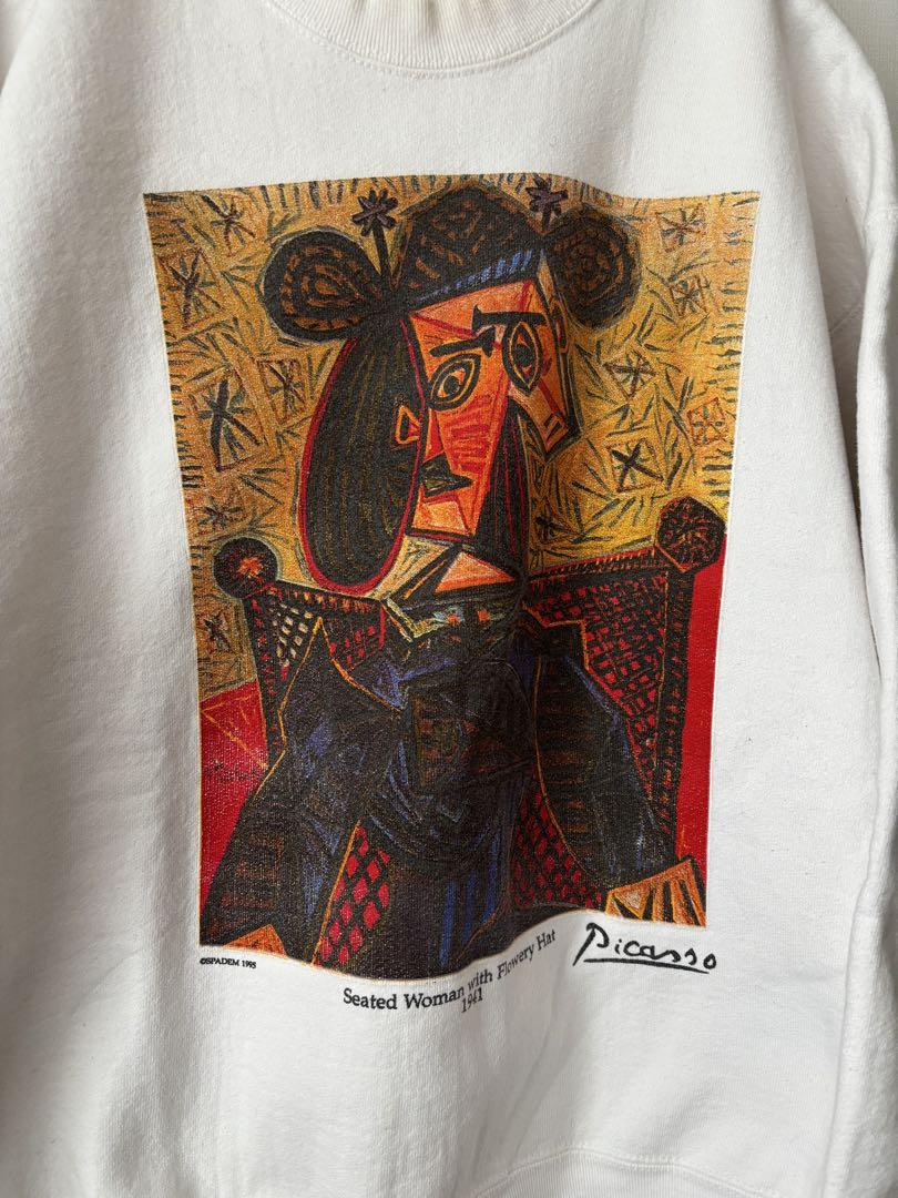 ピカソ Picasso ヴィンテージ アート スウェット 88年 USA 80s