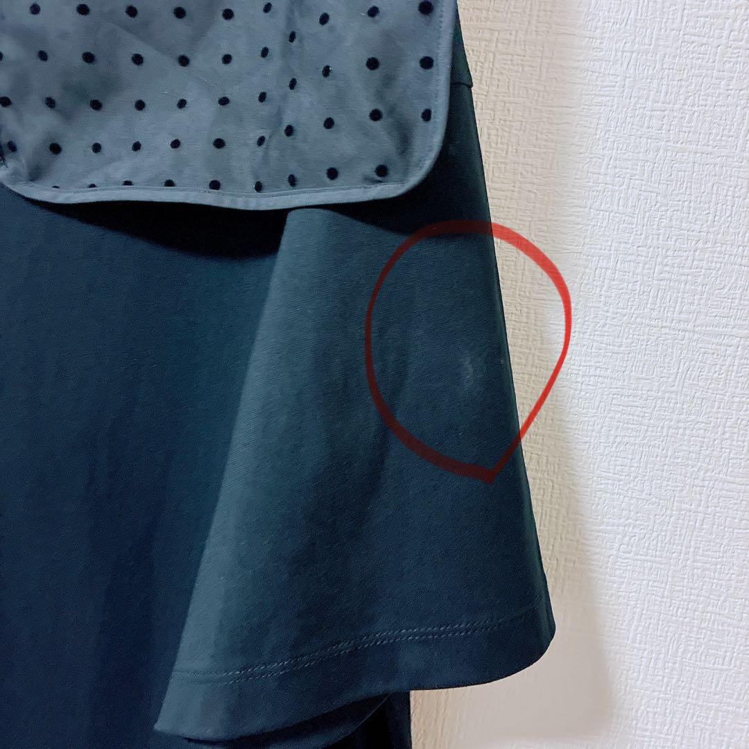 yori フロッキードットカラーtee ブラック - メルカリ
