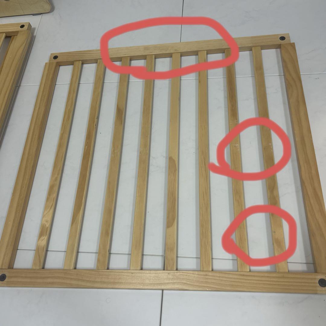 【LC】日本育児 木製パーテーション FLEX400-W ナチュラル