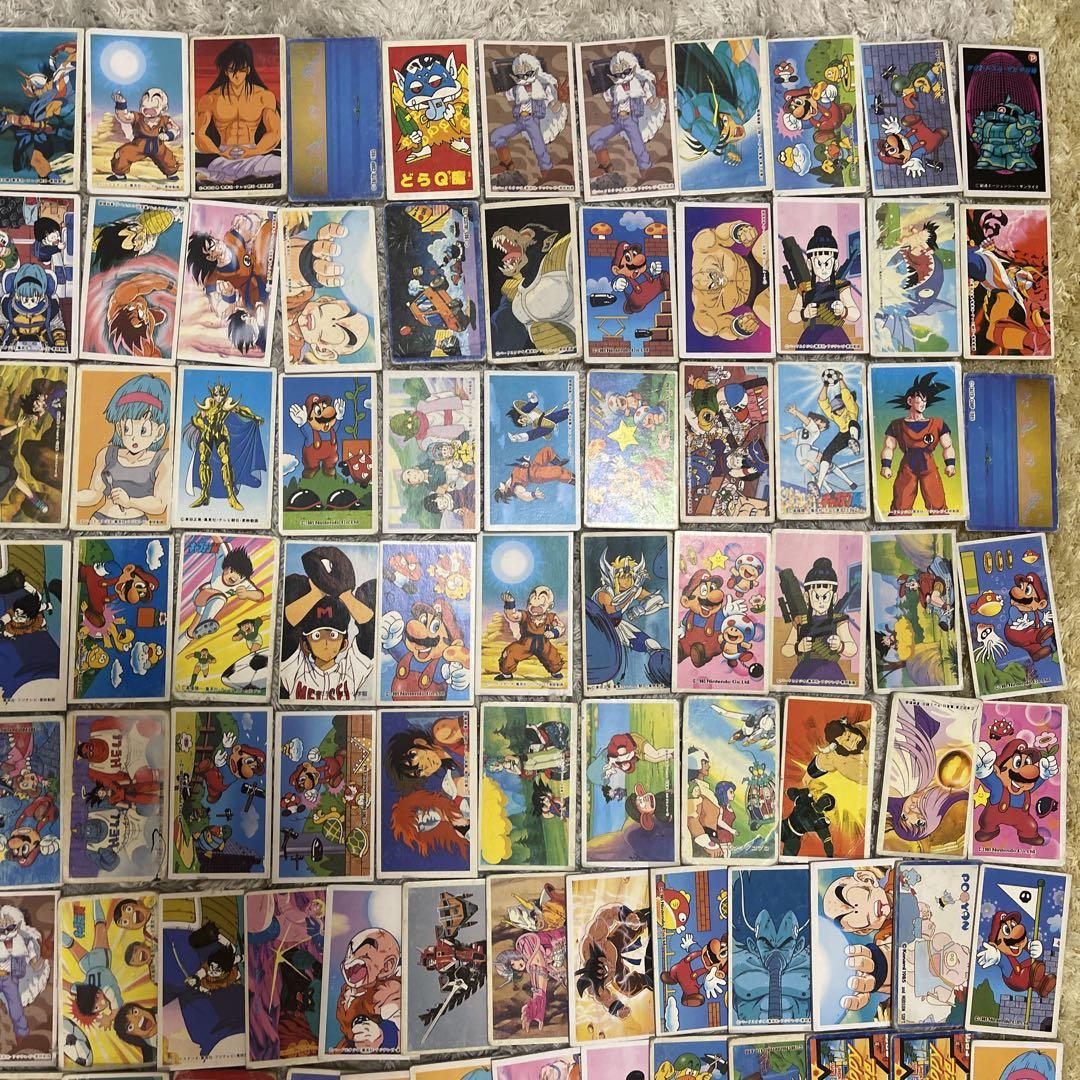 ドラゴンボール、マリオ、聖闘士星矢、メンコまとめ売り【3396