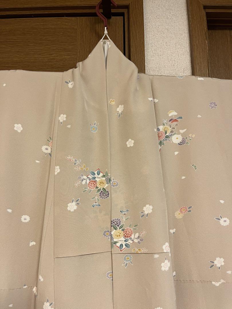 クリーニング済み　正絹　小紋　袷