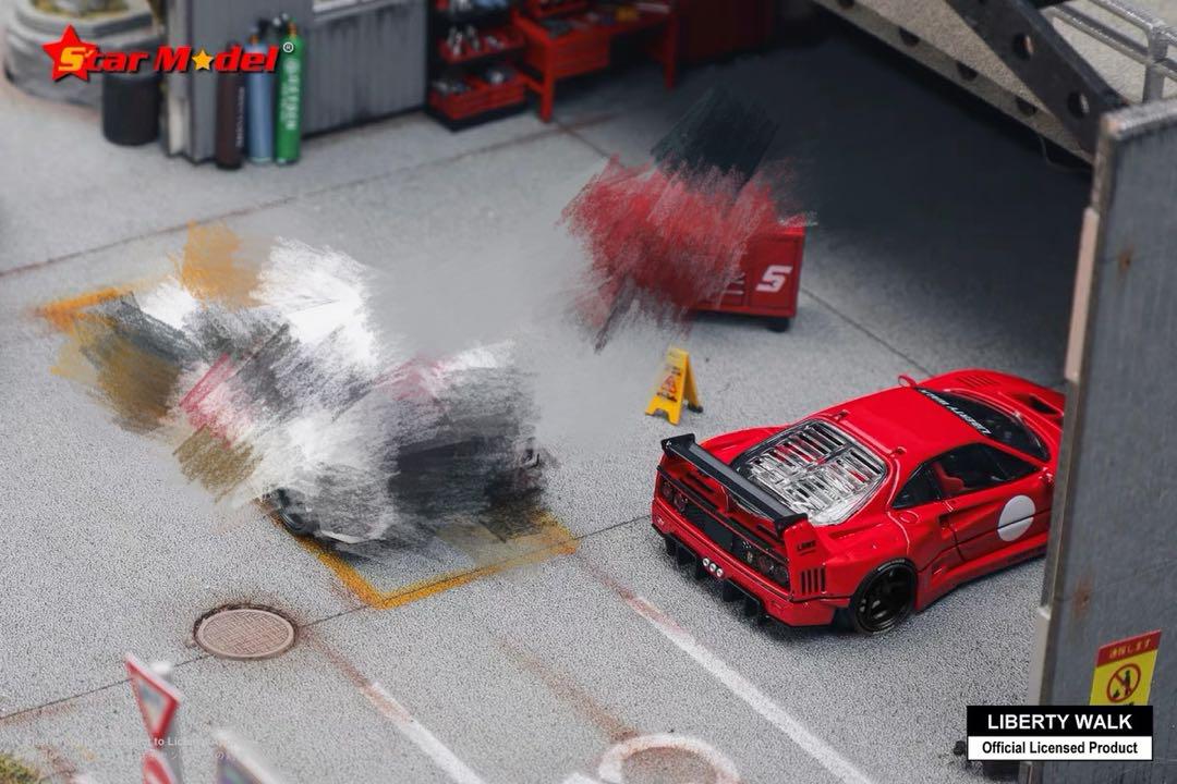 1/64 star model フェラーリ　LBWK F40 赤　豪華版