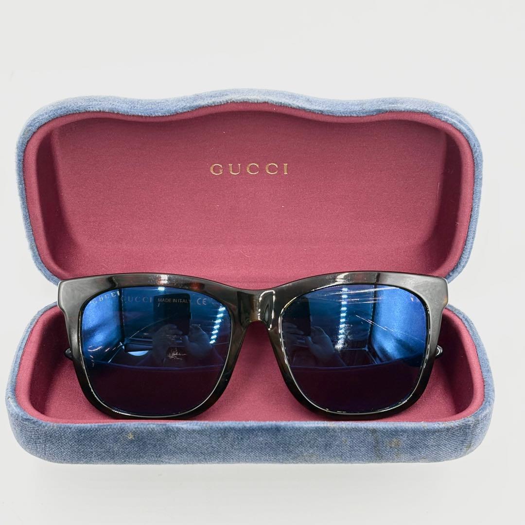 GUCCI ウェリントン サングラス べっ甲GG0057SK シェリーライン