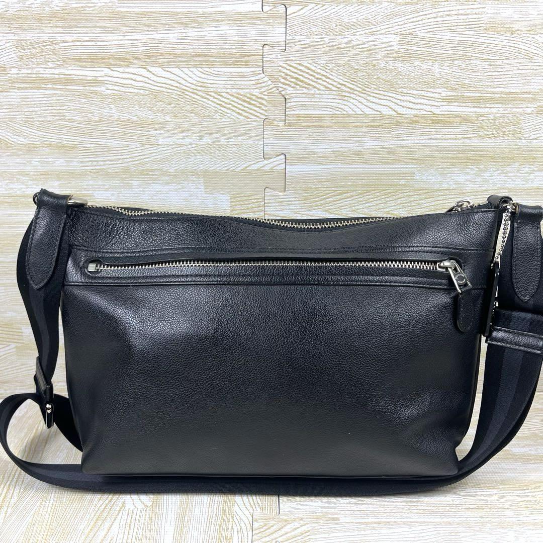 大人気✨ コーチ COACH ショルダーバッグ メンズ レザー 黒 F54796