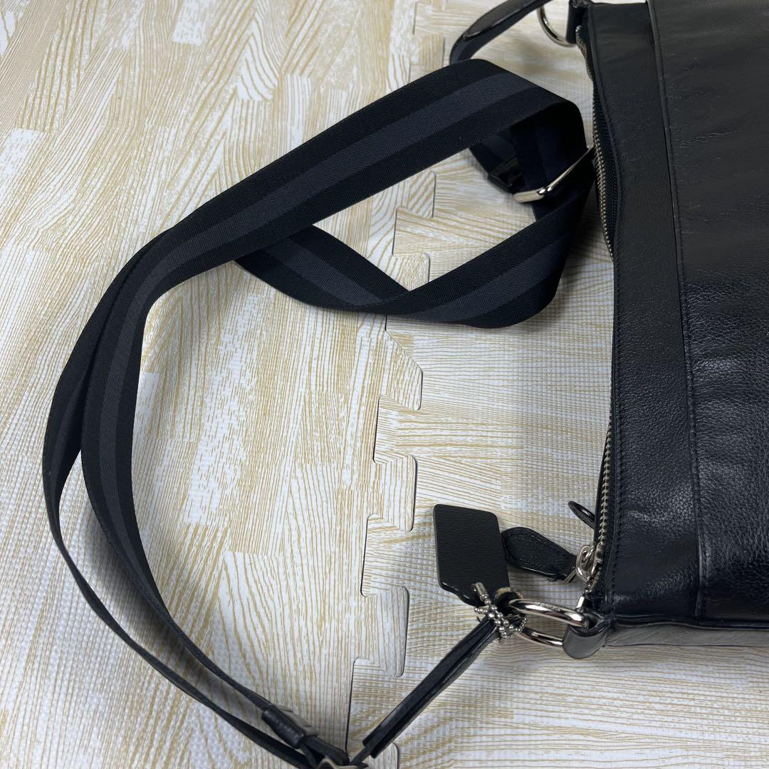 大人気✨ コーチ COACH ショルダーバッグ メンズ レザー 黒 F54796