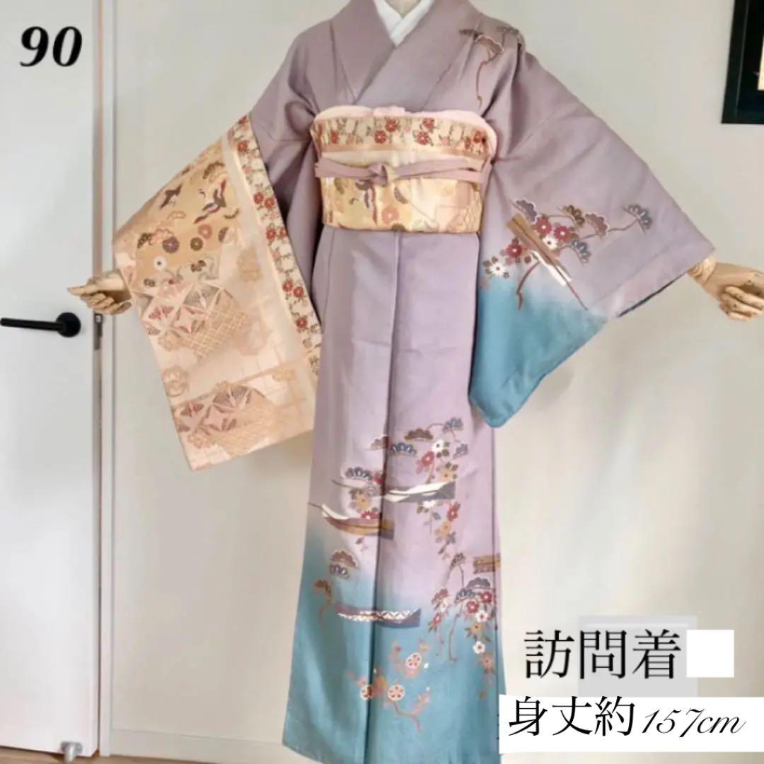 ◎新品未使用◎上品 着物 正絹 小紋 お花柄 習い事 お出かけ 会食 など