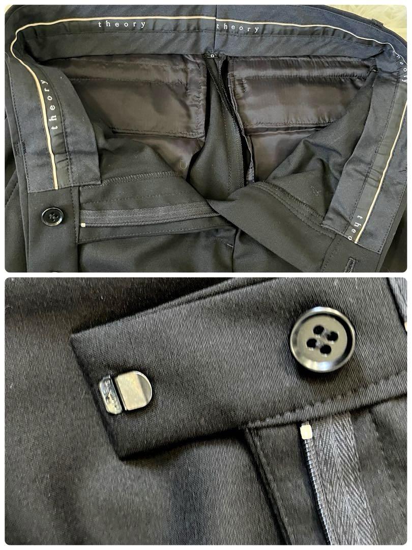 【美品】theory  セオリー フォーマル スーツ パンツ セットアップ 黒