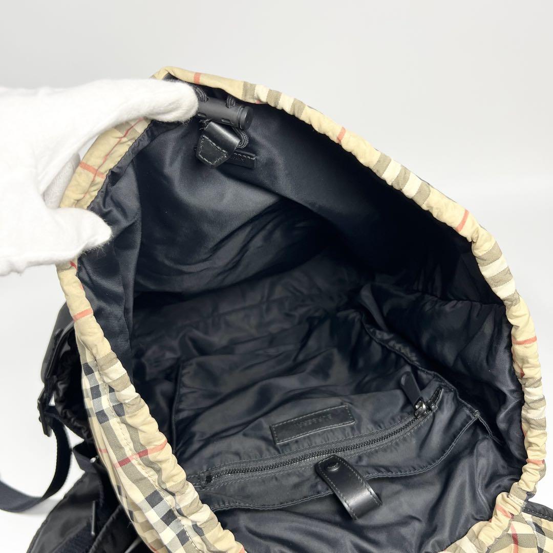 美品 バーバリー ノバチェック リュック バックパック ロゴ