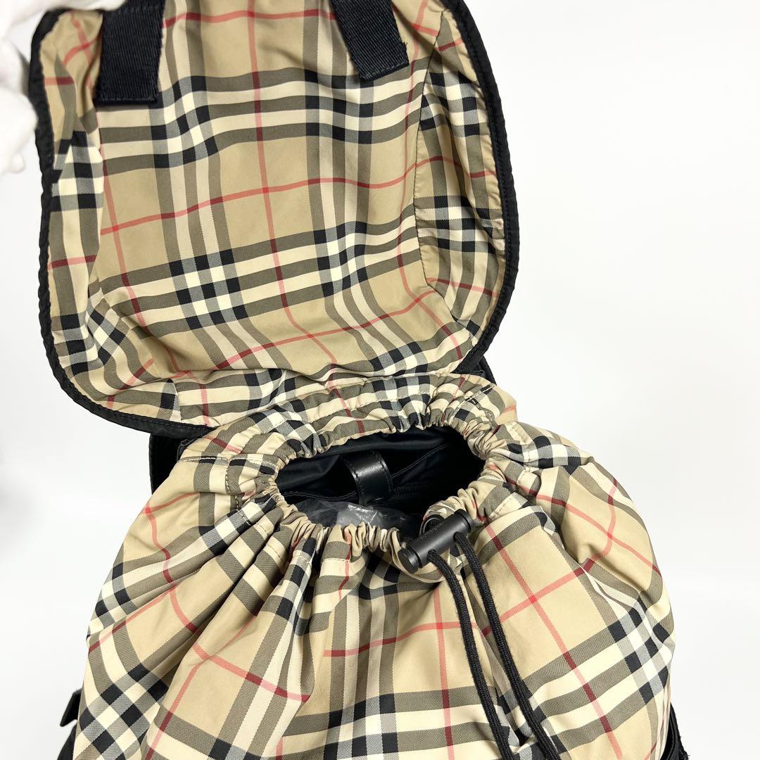 美品 バーバリー ノバチェック リュック バックパック ロゴ