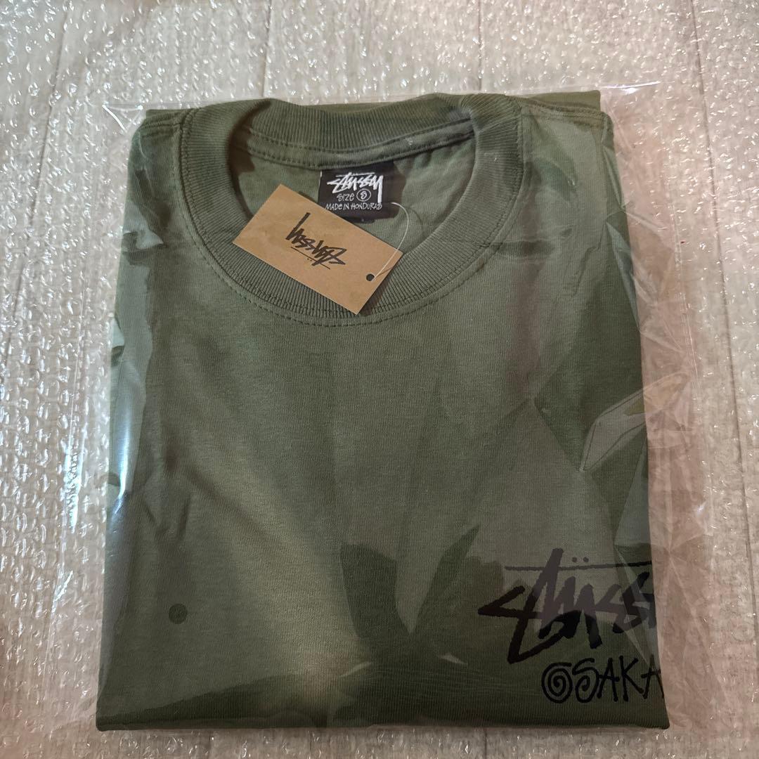 stussy大阪限定半袖tシャツオリーブSサイズ