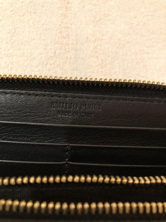 未使用訳有 エミリオプッチ EMILIOPUCCI 長財布 ラウンドジップ