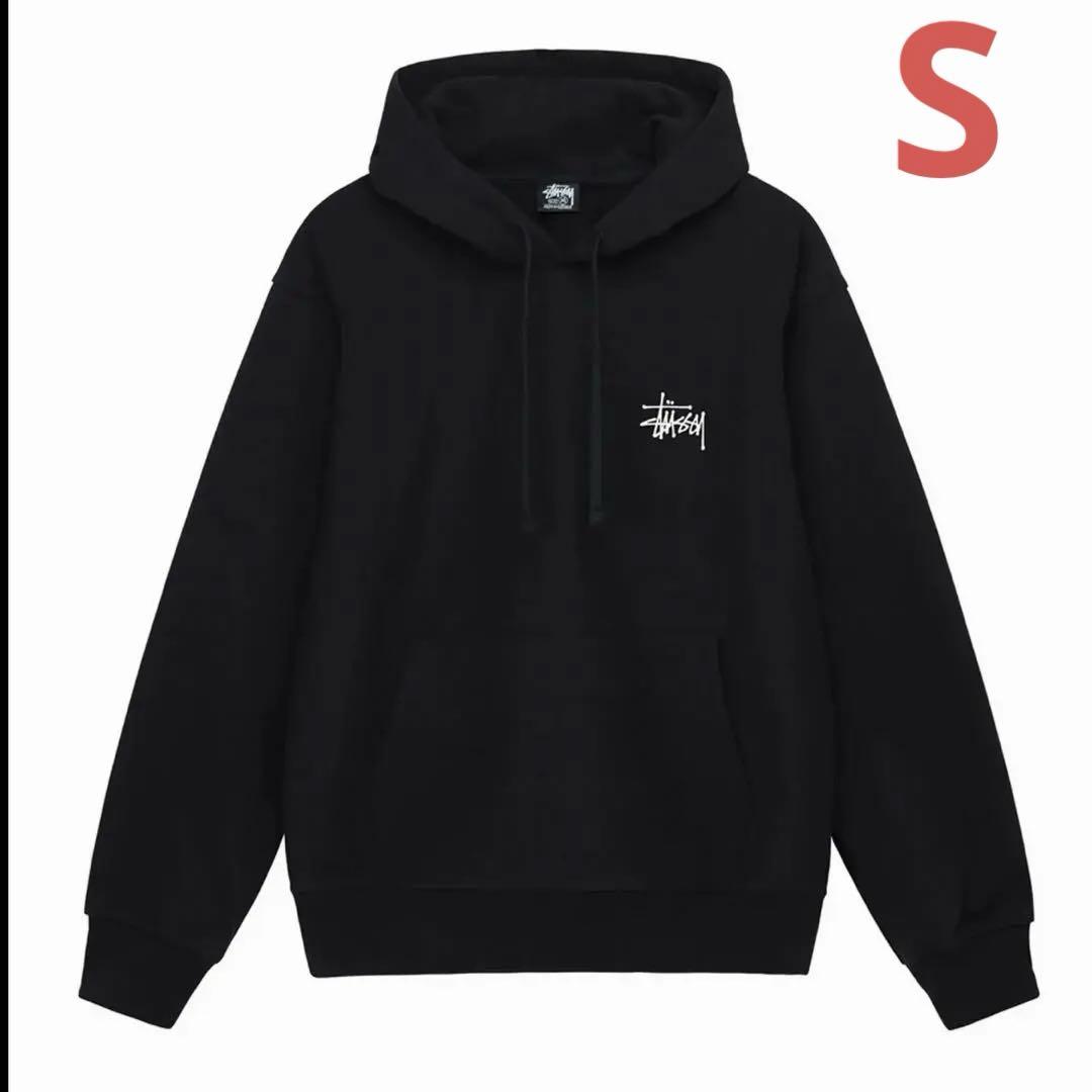 ❗️期間限定SALE❗️ステューシー ベーシック プルオーバーフーディ ブラックS