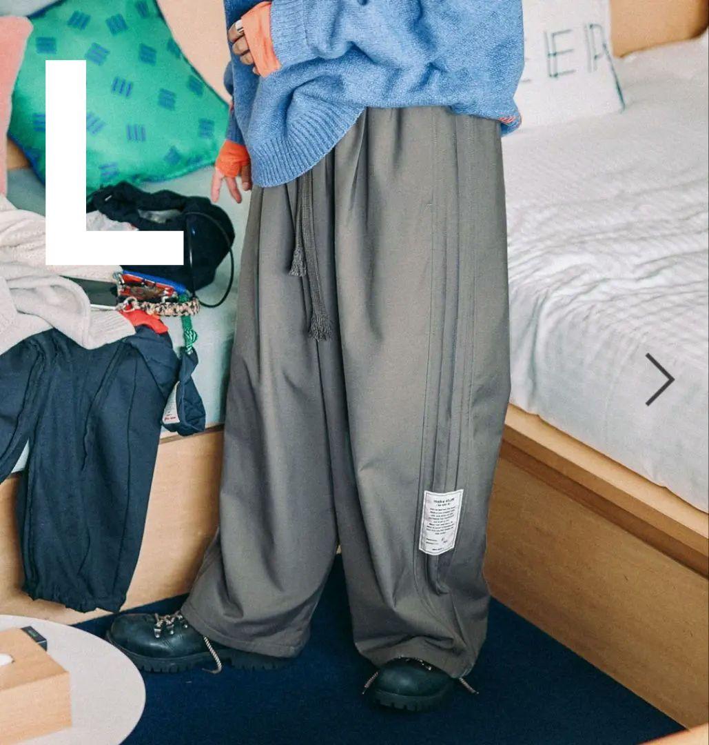 niko and be with M Misayo起毛タックパンツ グレーL niko and